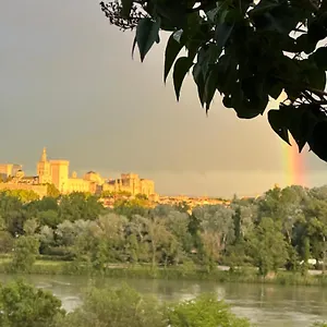Charmante Petite Maison Avec Vue Panoramique, En Centre Historique, Proche D'avignon, Ancienne, Renovee, Climatisee, Terrasse, Parking Public Gratuit Ferienhaus Villeneuve-lès-Avignon